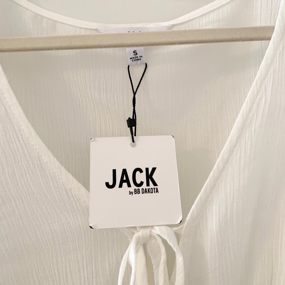 Lulus Ruffles White Button-Up Top - Picture 7 of 9